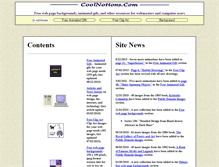Tablet Screenshot of coolnotions.com